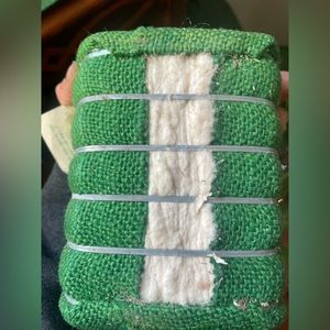 Antique vintage authentic texas cotton bale christmas edition decor